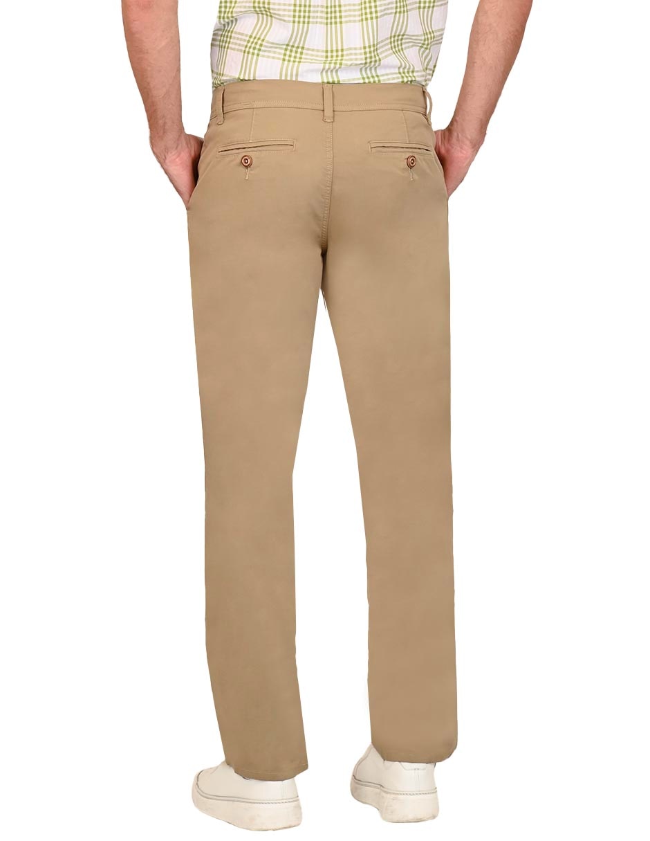 Pantalón chino regular de algodón para hombre 3
