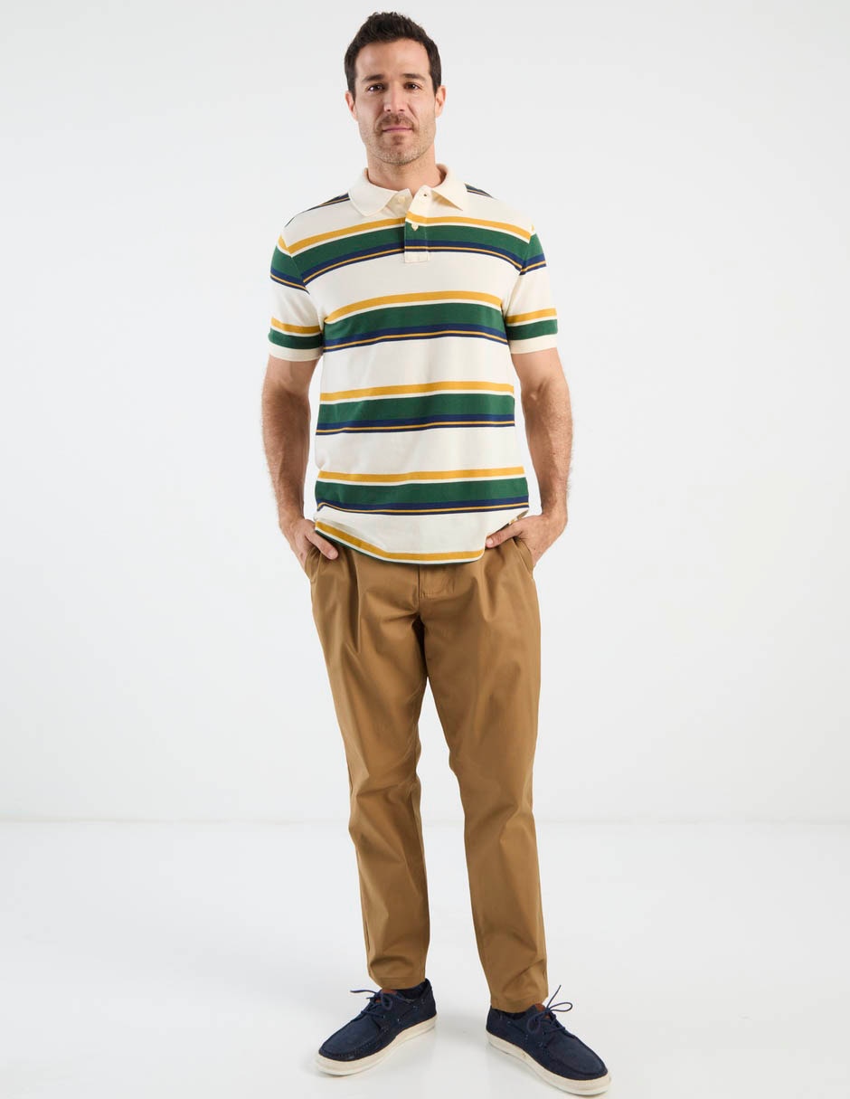 Pantalón chino straight de algodón para hombre 5