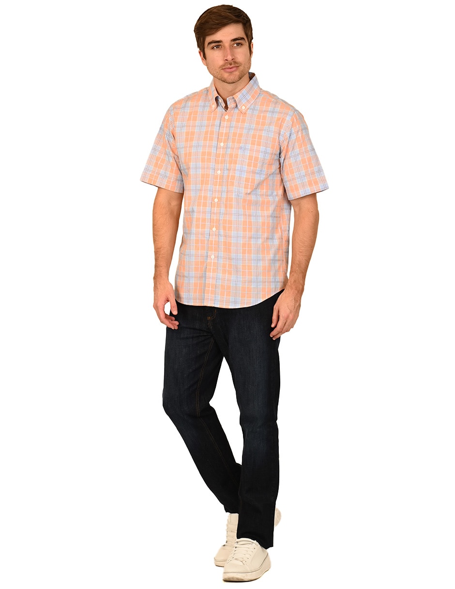 Camisa de algodón manga corta para hombre 4