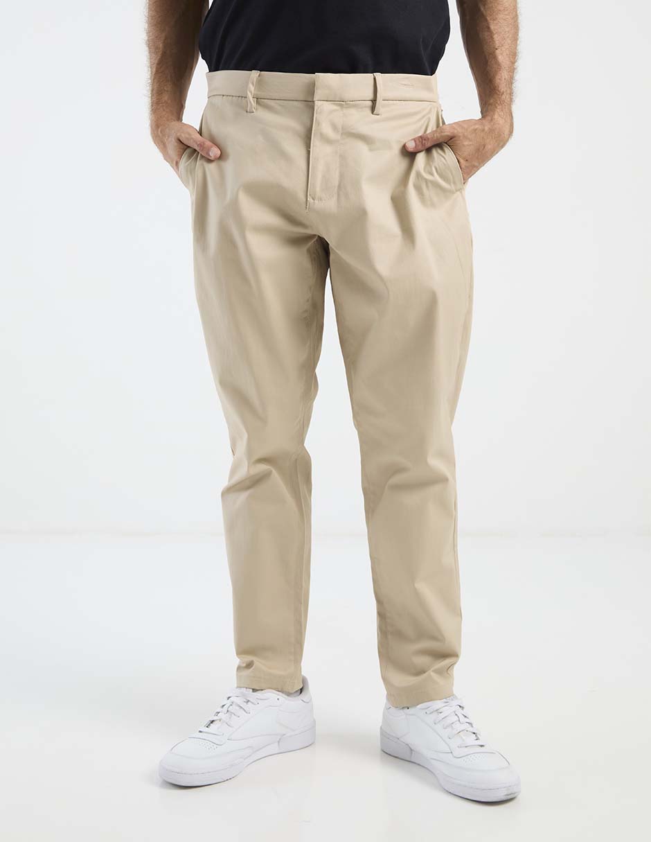 Pantalón chino straight de algodón para hombre Pantalón chino straight de algodón para hombre