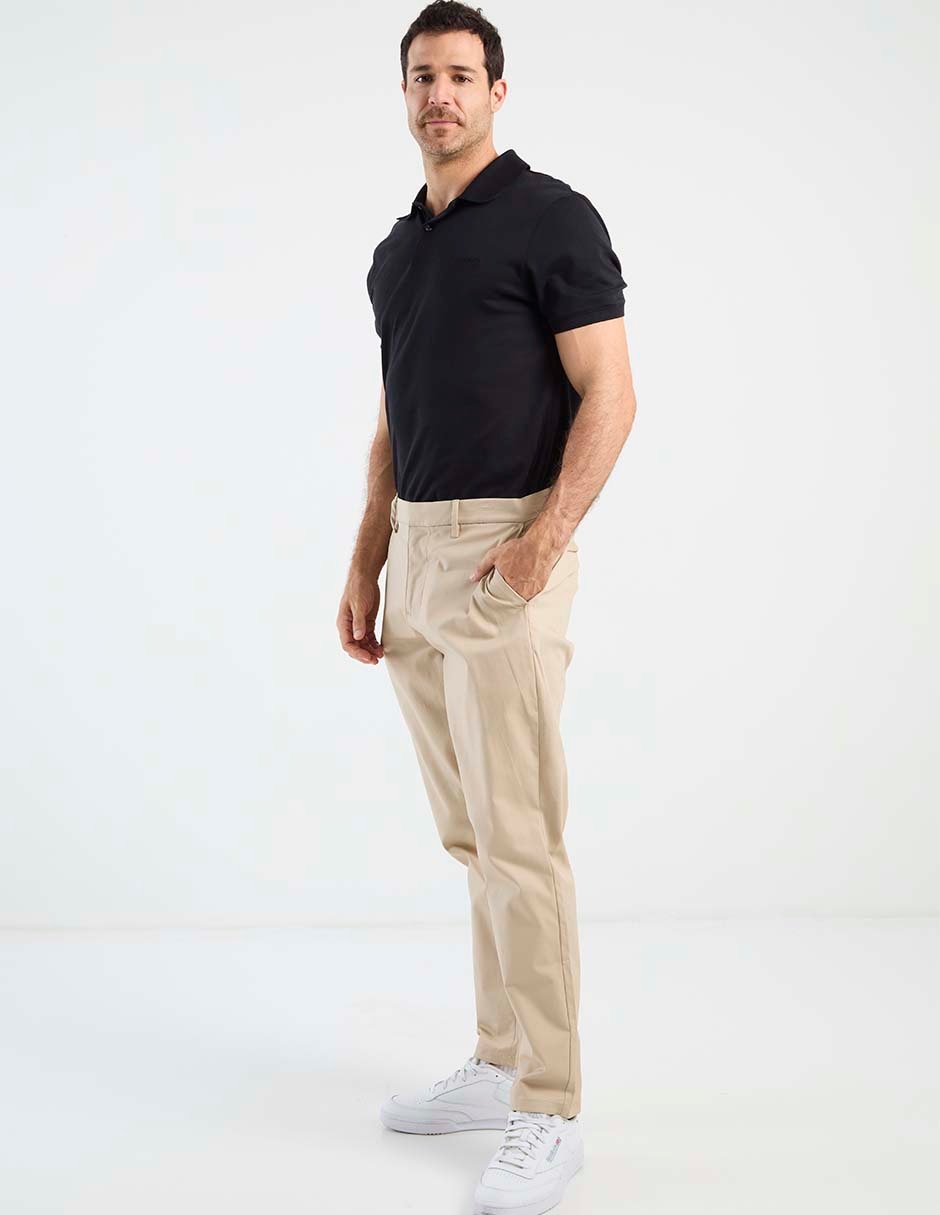 Pantalón chino straight de algodón para hombre 4