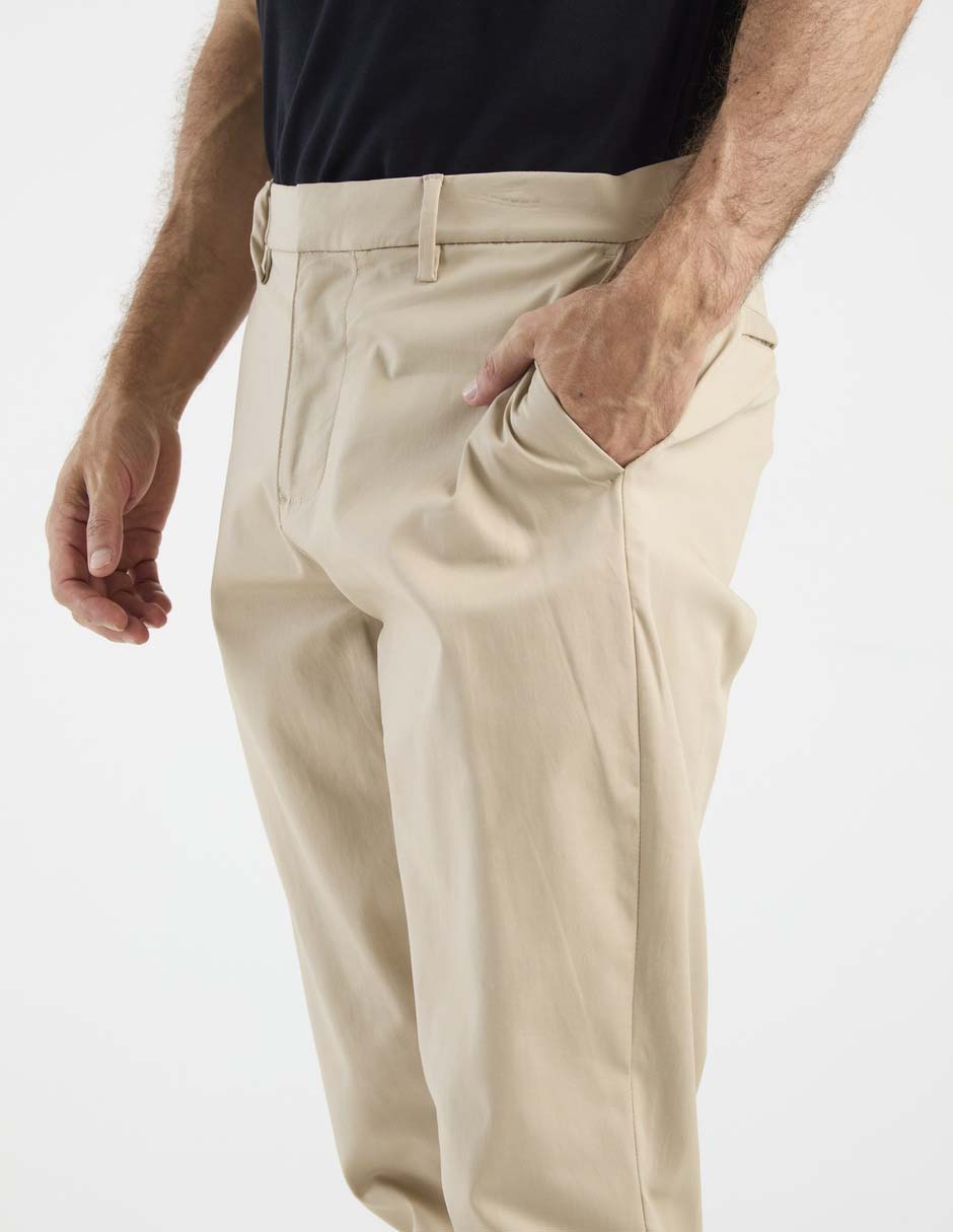 Pantalón chino straight de algodón para hombre 2