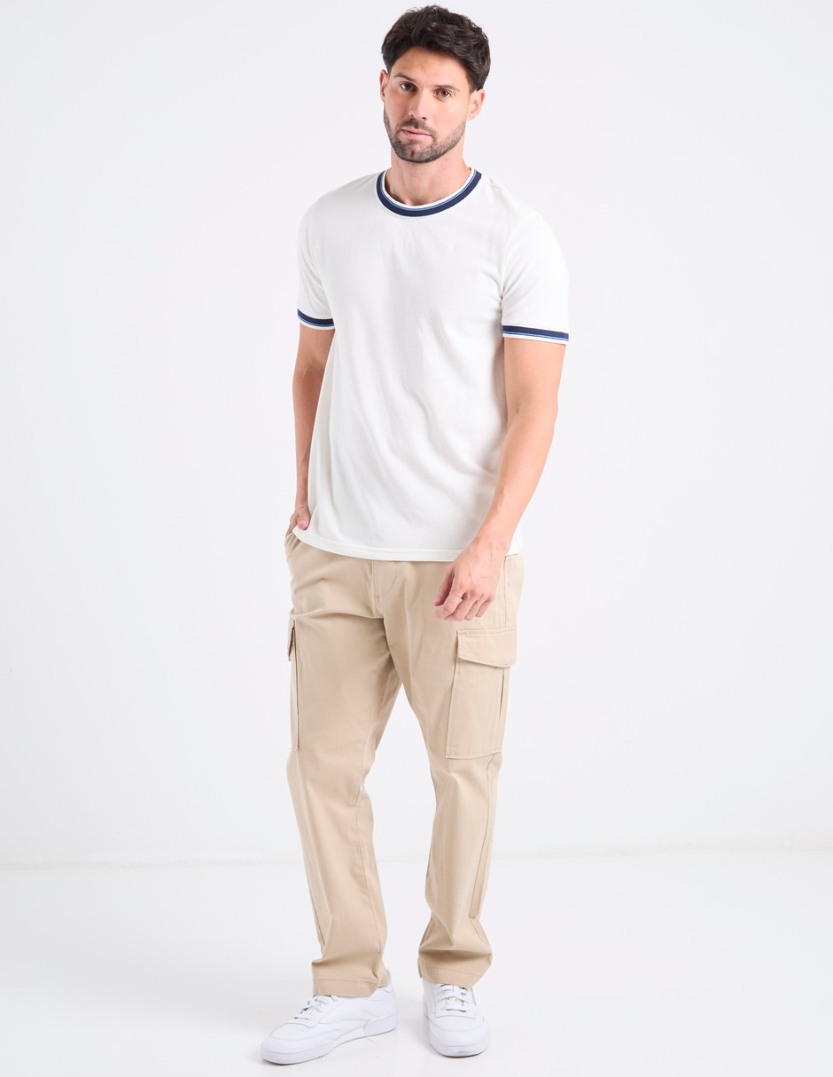 pantalón casual chino regular de algodón para hombre 2