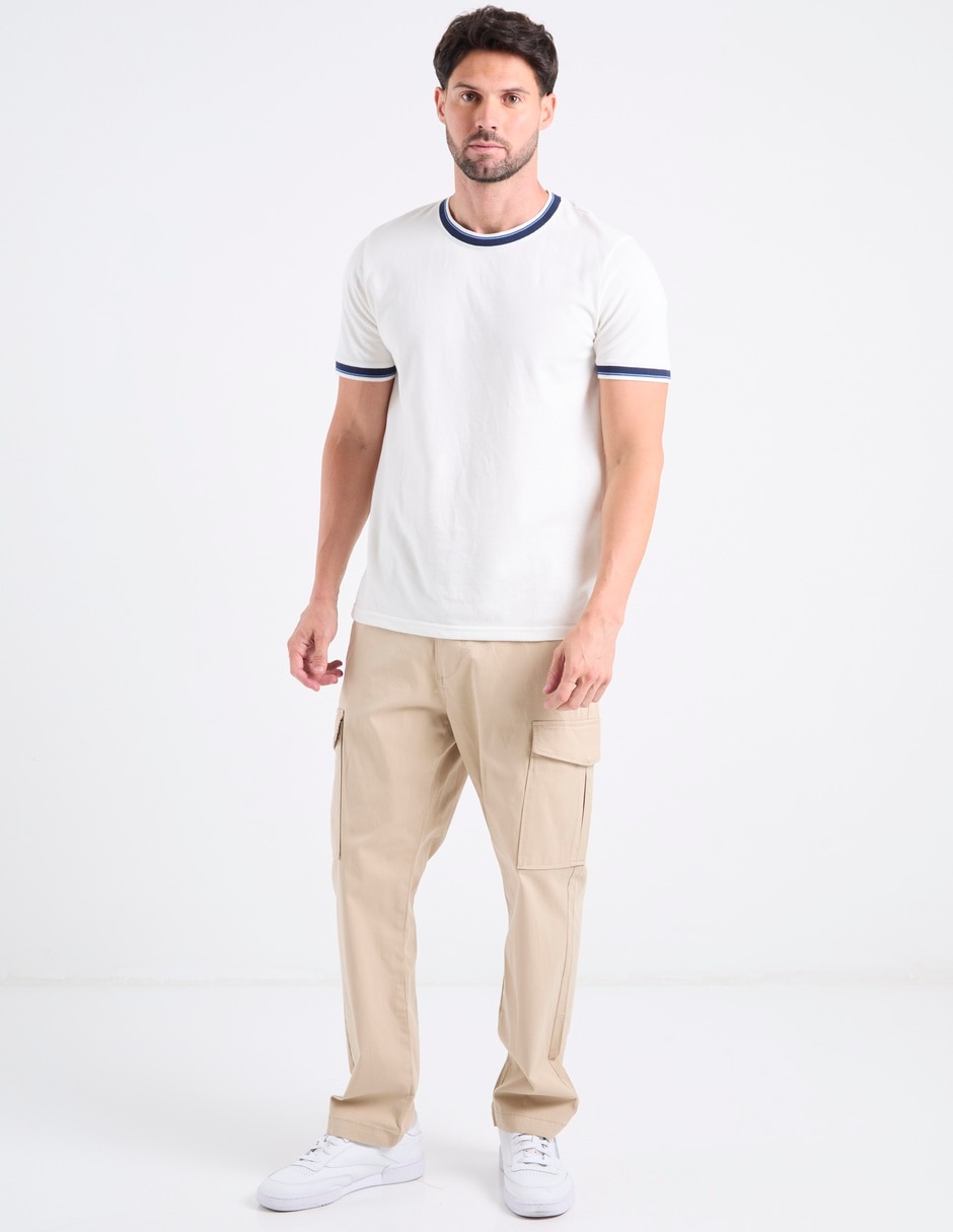 pantalón casual chino regular de algodón para hombre 3