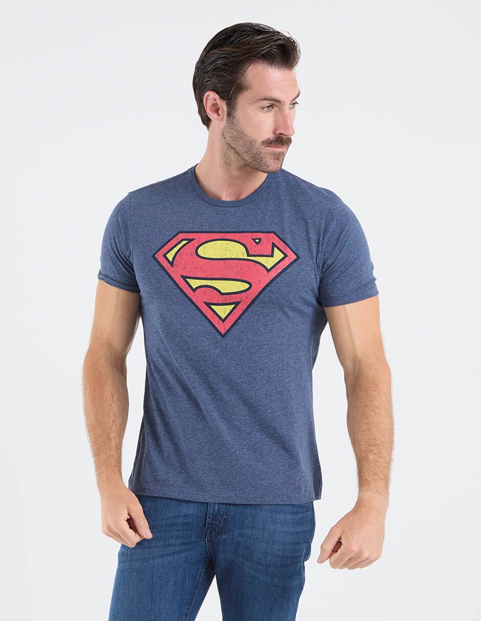 Playera Superman Dc manga corta para hombre