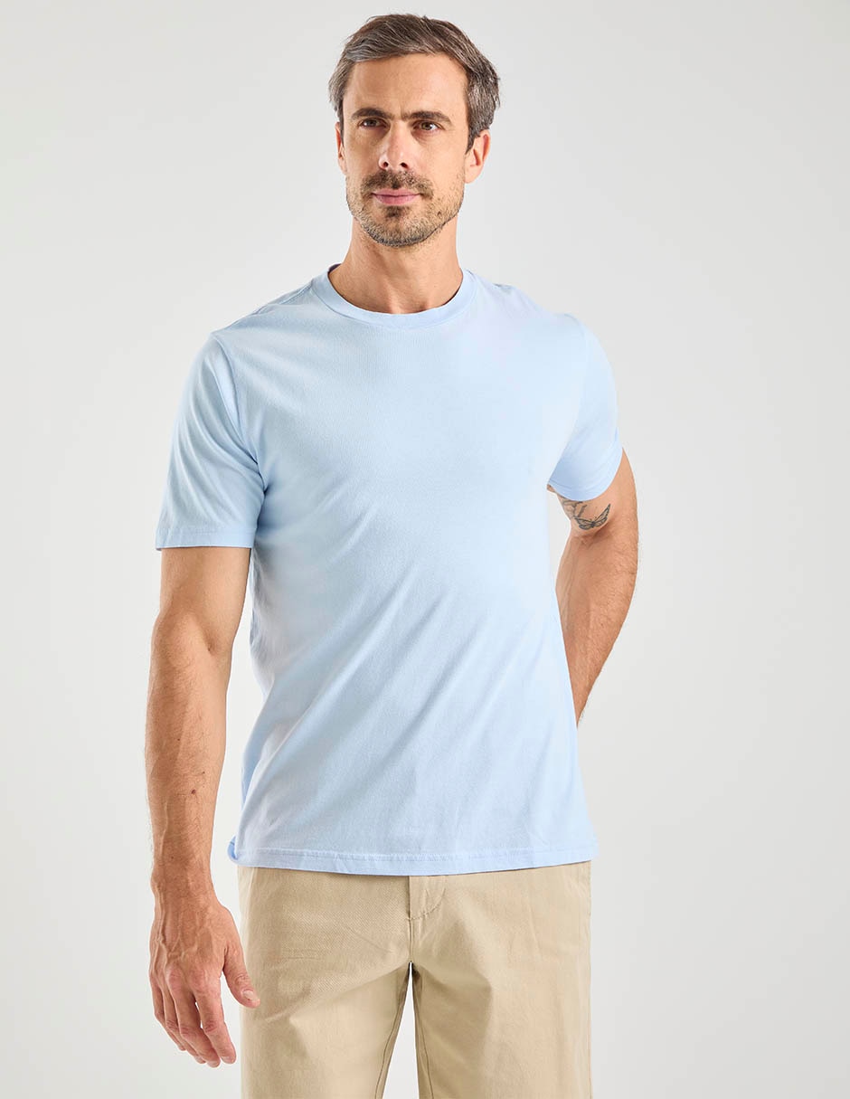 Playera cuello redondo para hombre