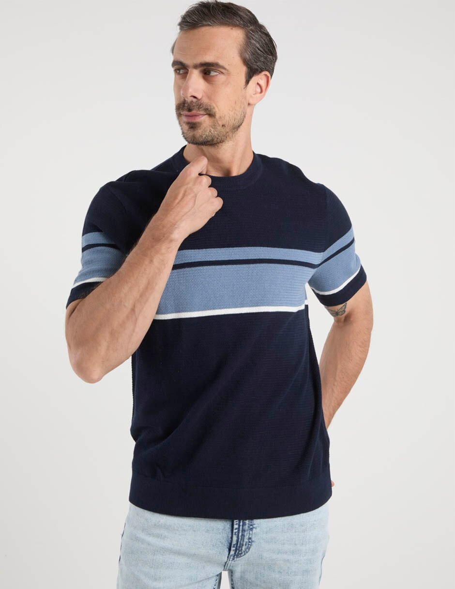 Playera cuello redondo para hombre 1