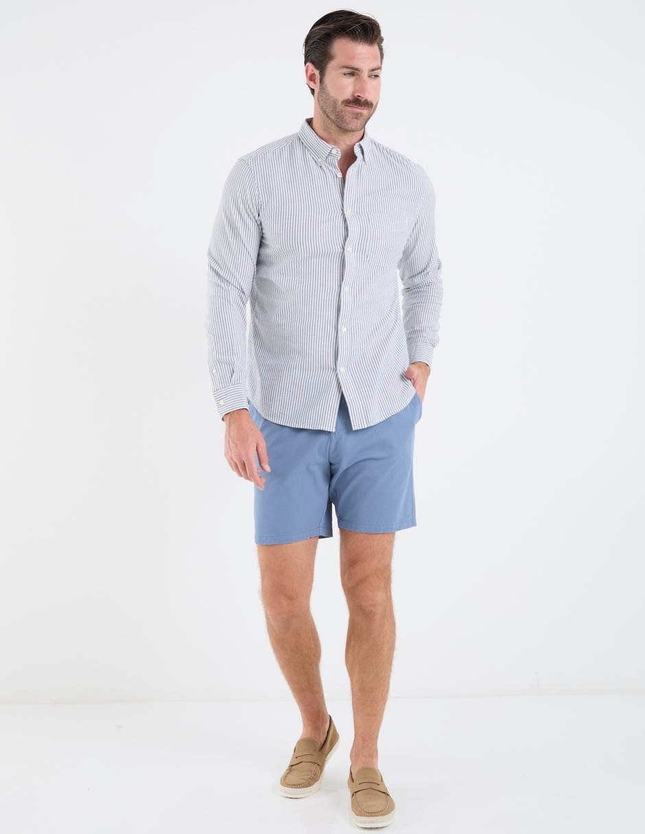 Camisa casual Old Navy de algodón manga larga para hombre