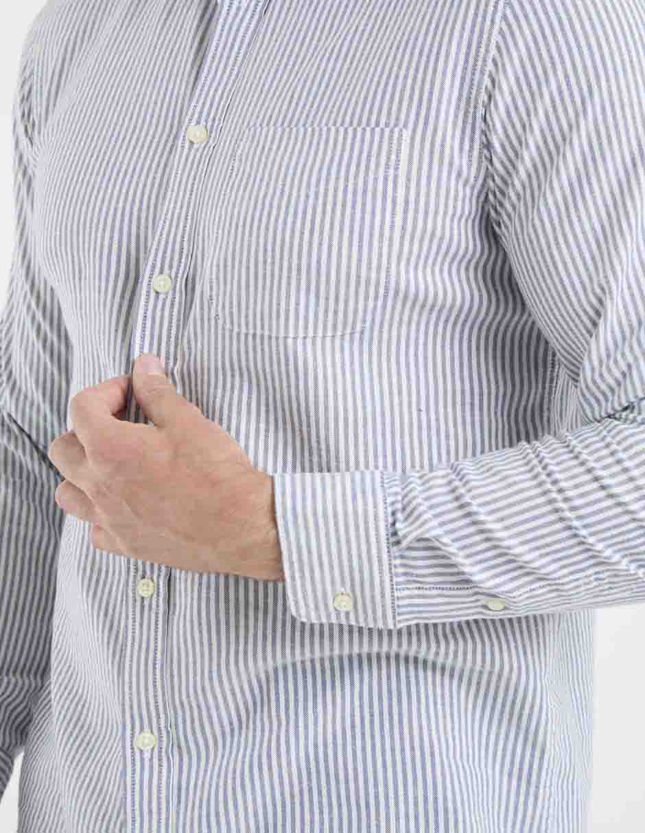 Camisa casual Old Navy de algodón manga larga para hombre