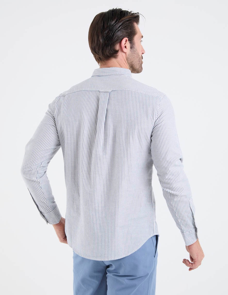 Camisa casual Old Navy de algodón manga larga para hombre