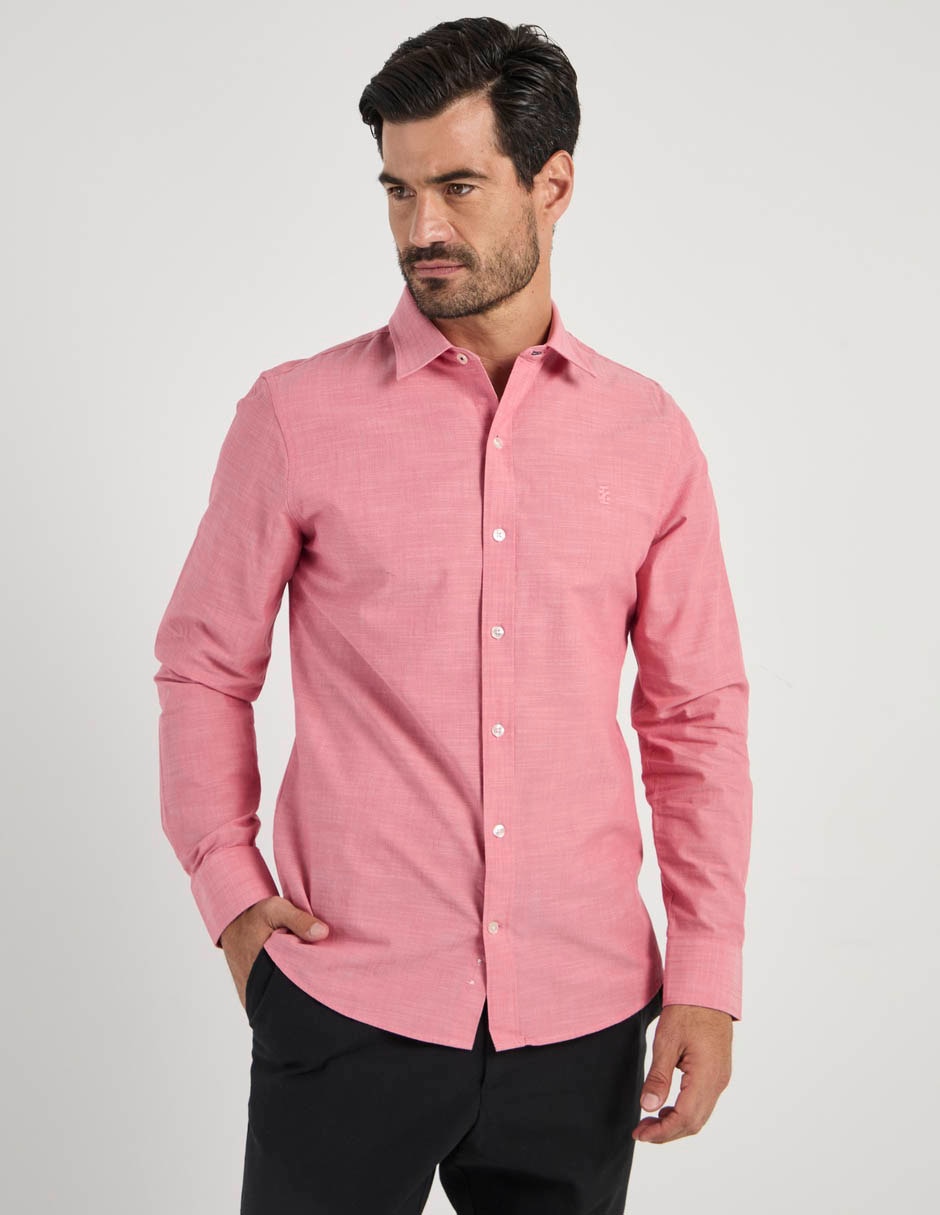 Camisa casual de algodón manga larga para hombre 2