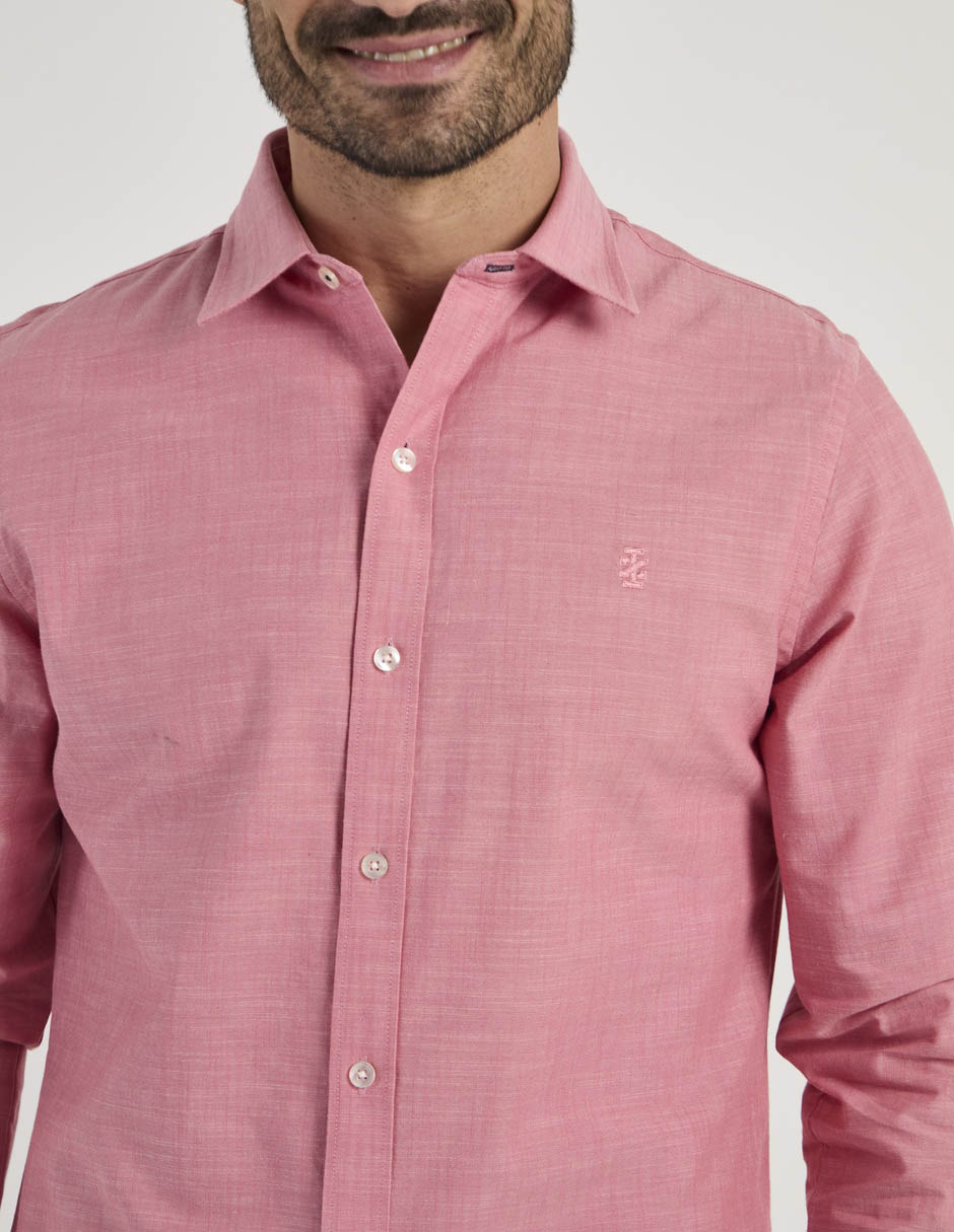 Camisa casual de algodón manga larga para hombre 4