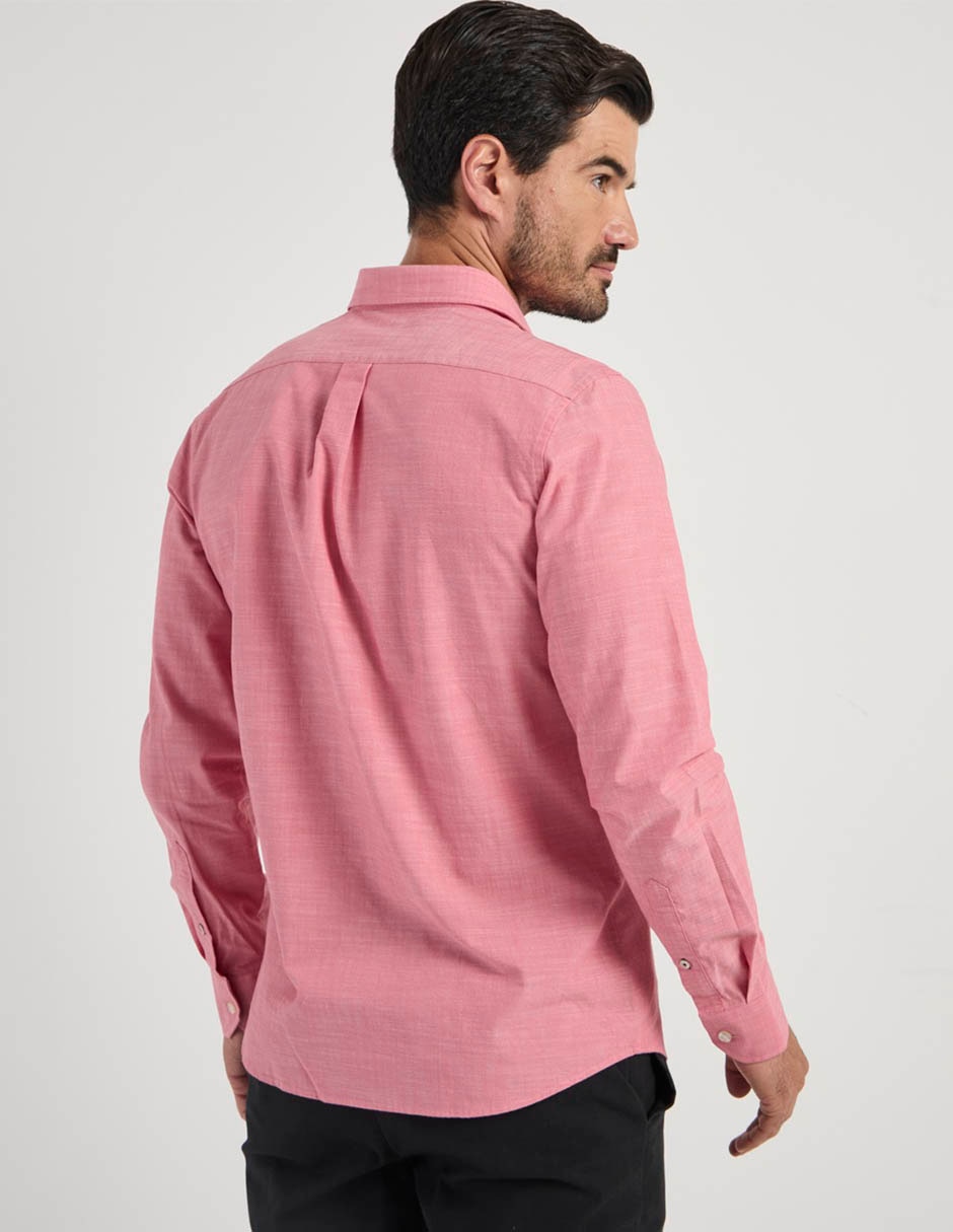Camisa casual de algodón manga larga para hombre 6