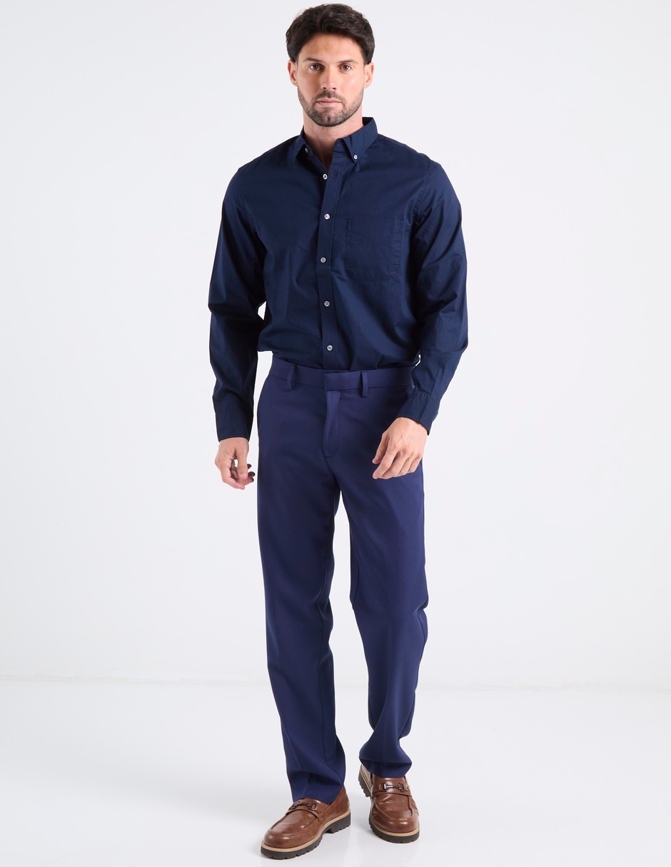 Camisa casual Old Navy de algodón manga larga para hombre