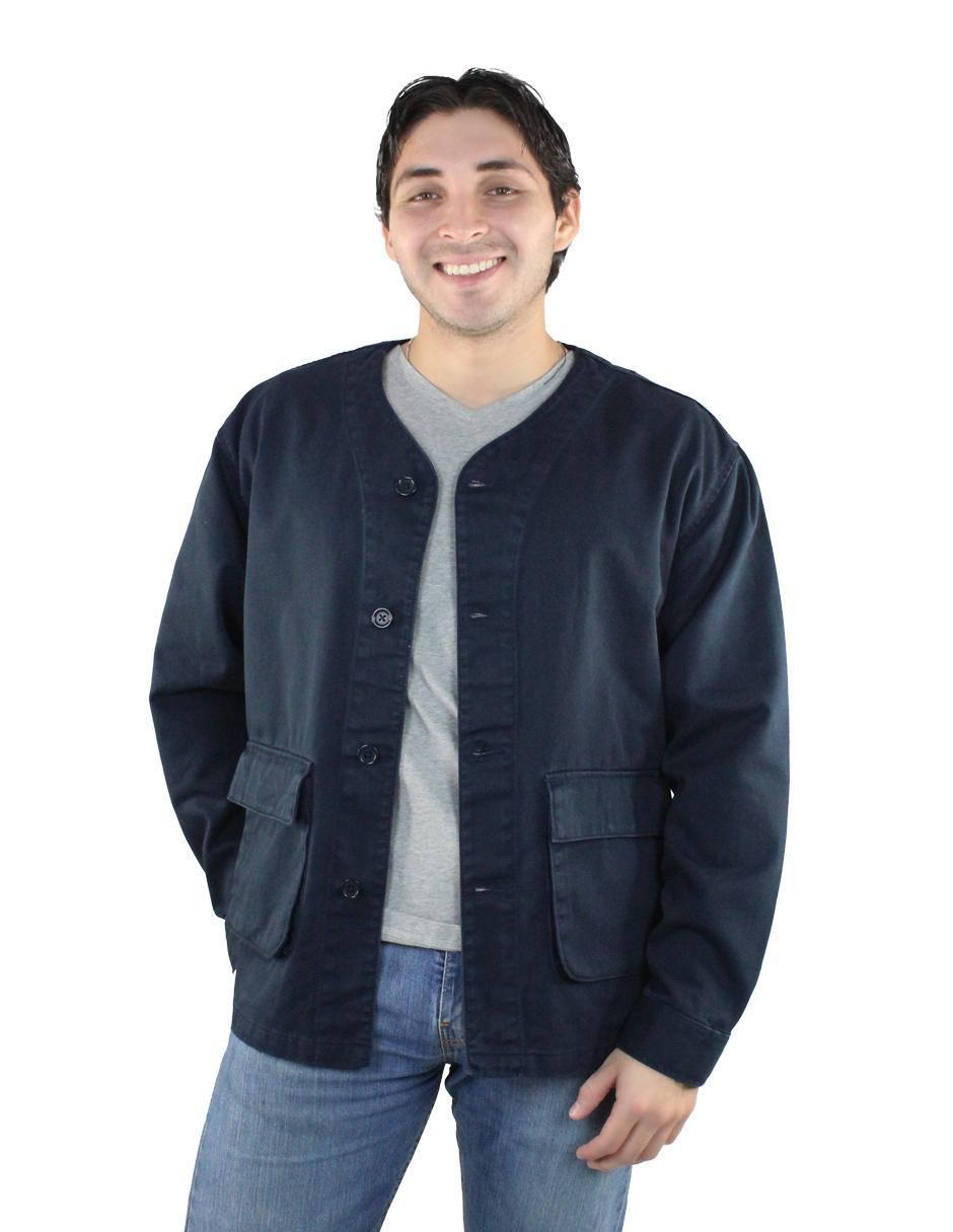 Chamarra casual con bolsillos para hombre Chamarra casual con bolsillos para hombre