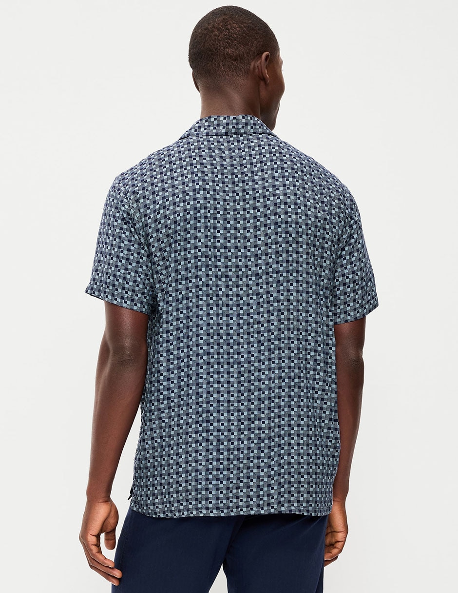 Camisa de algodón manga corta para hombre 4