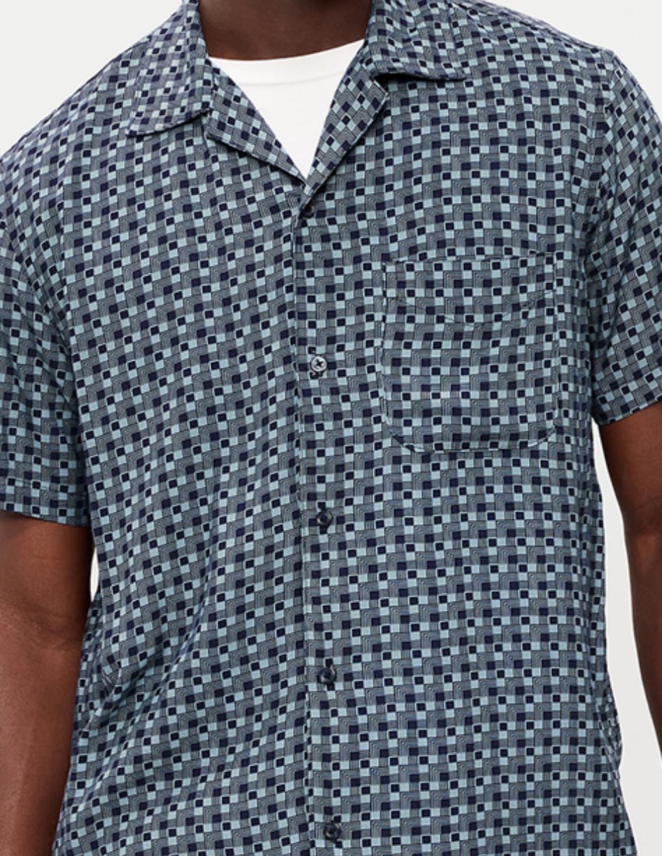 Camisa de algodón manga corta para hombre 3