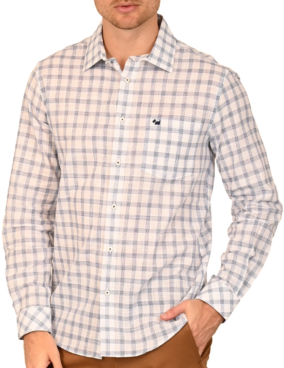 Camisa de algodón manga larga para hombre 2