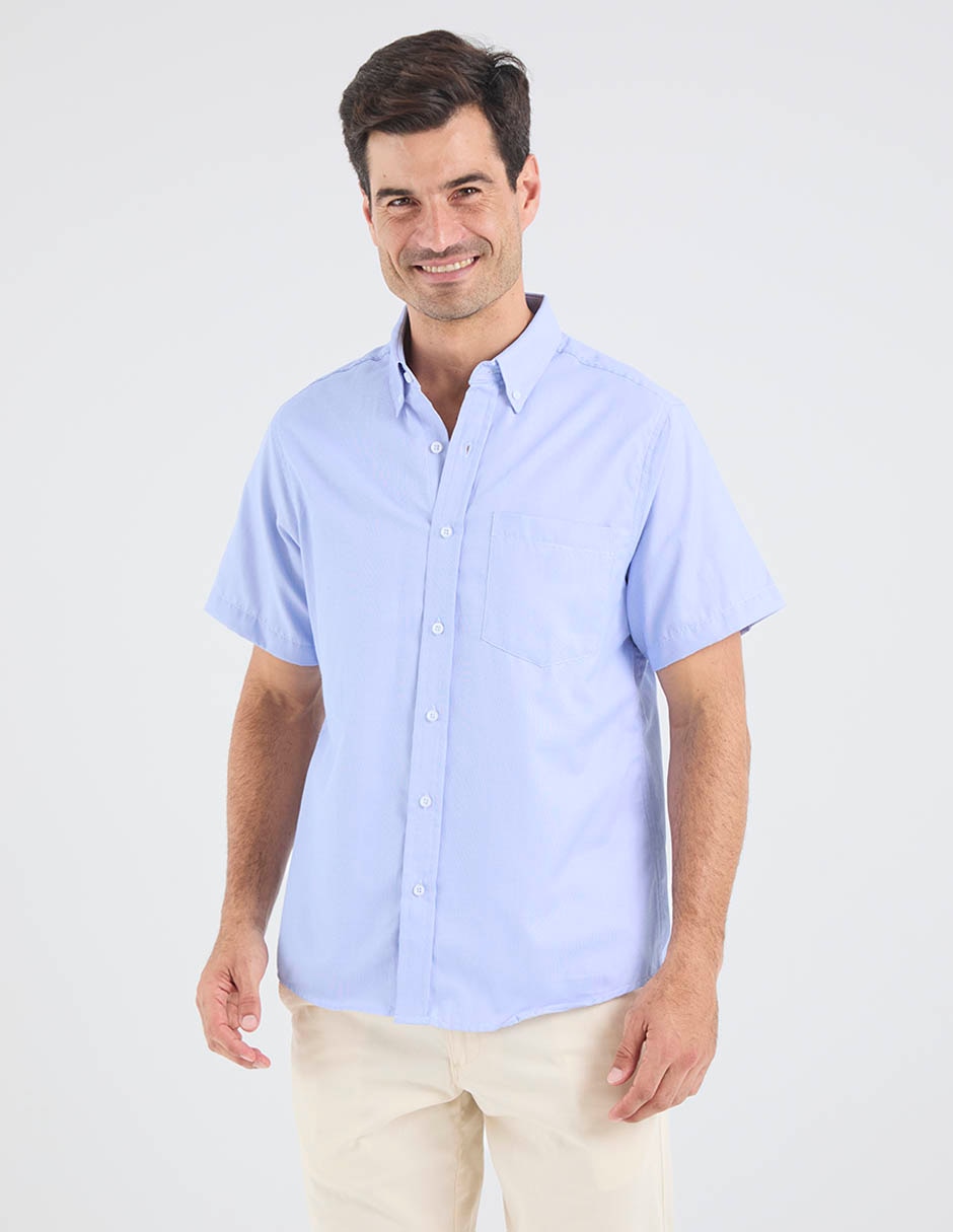 Camisa casual regent street manga corta para hombre