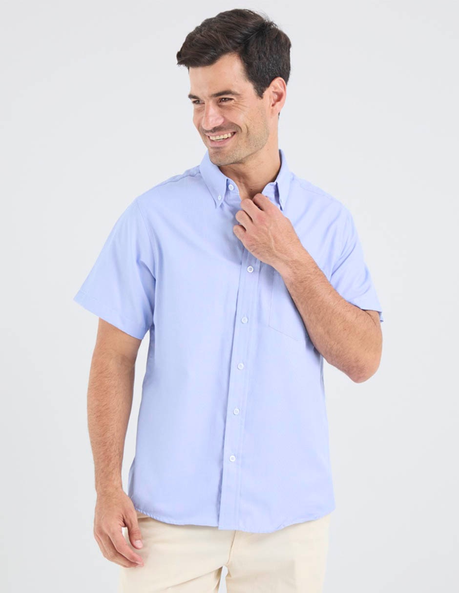Camisa casual regent street manga corta para hombre