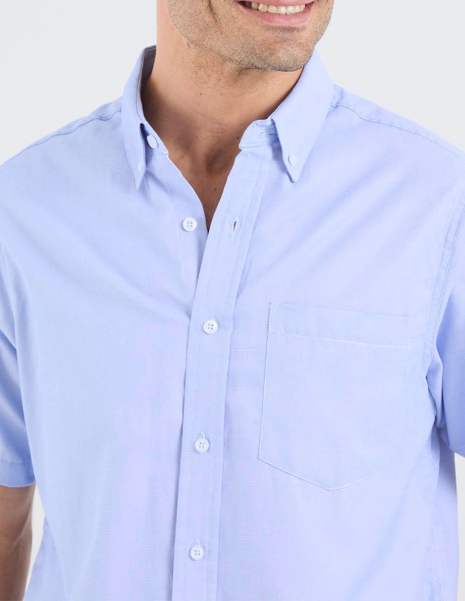 Camisa casual regent street manga corta para hombre