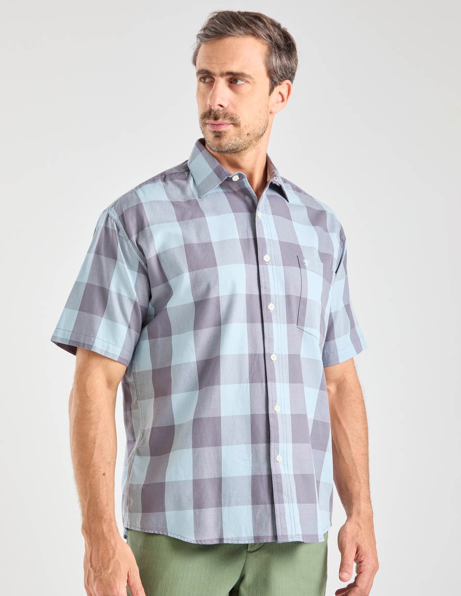 Camisa casual de algodón manga corta para hombre 2