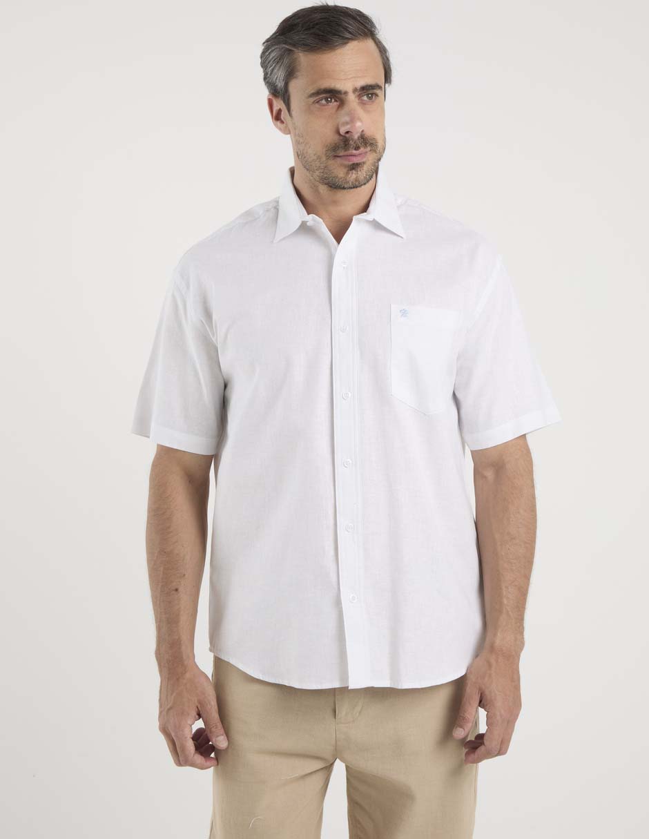 Camisa casual manga corta para hombre