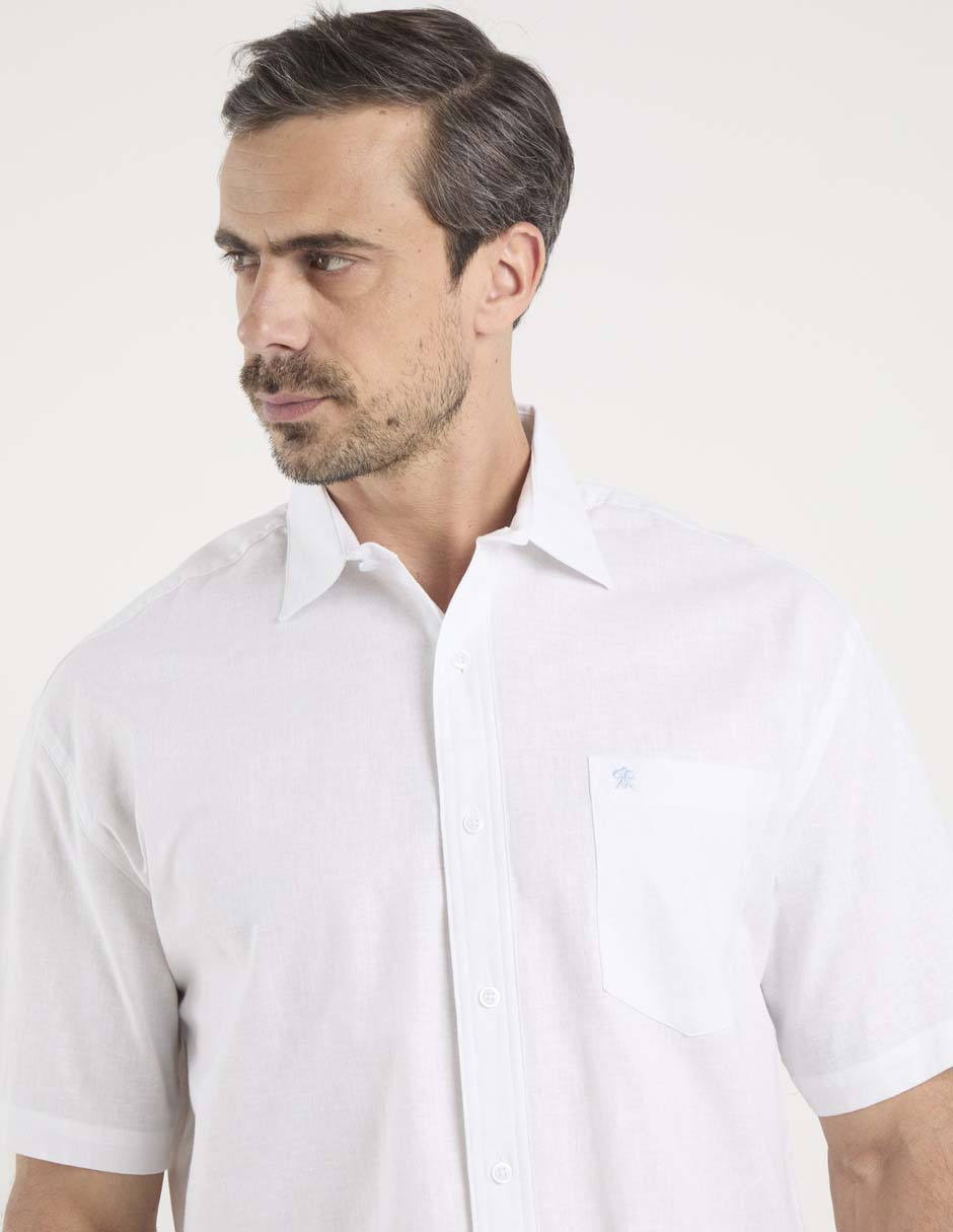 Camisa casual manga corta para hombre 4