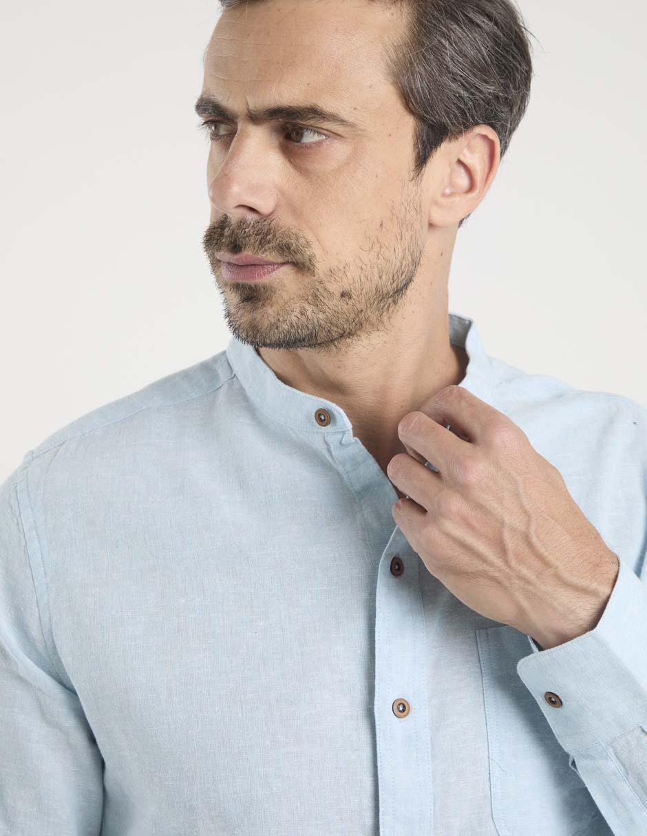 Camisa casual manga corta para hombre 4