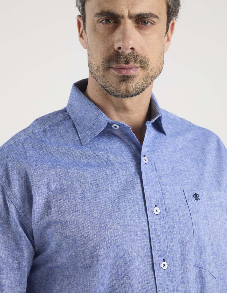 Camisa casual cavalatti manga corta para hombre