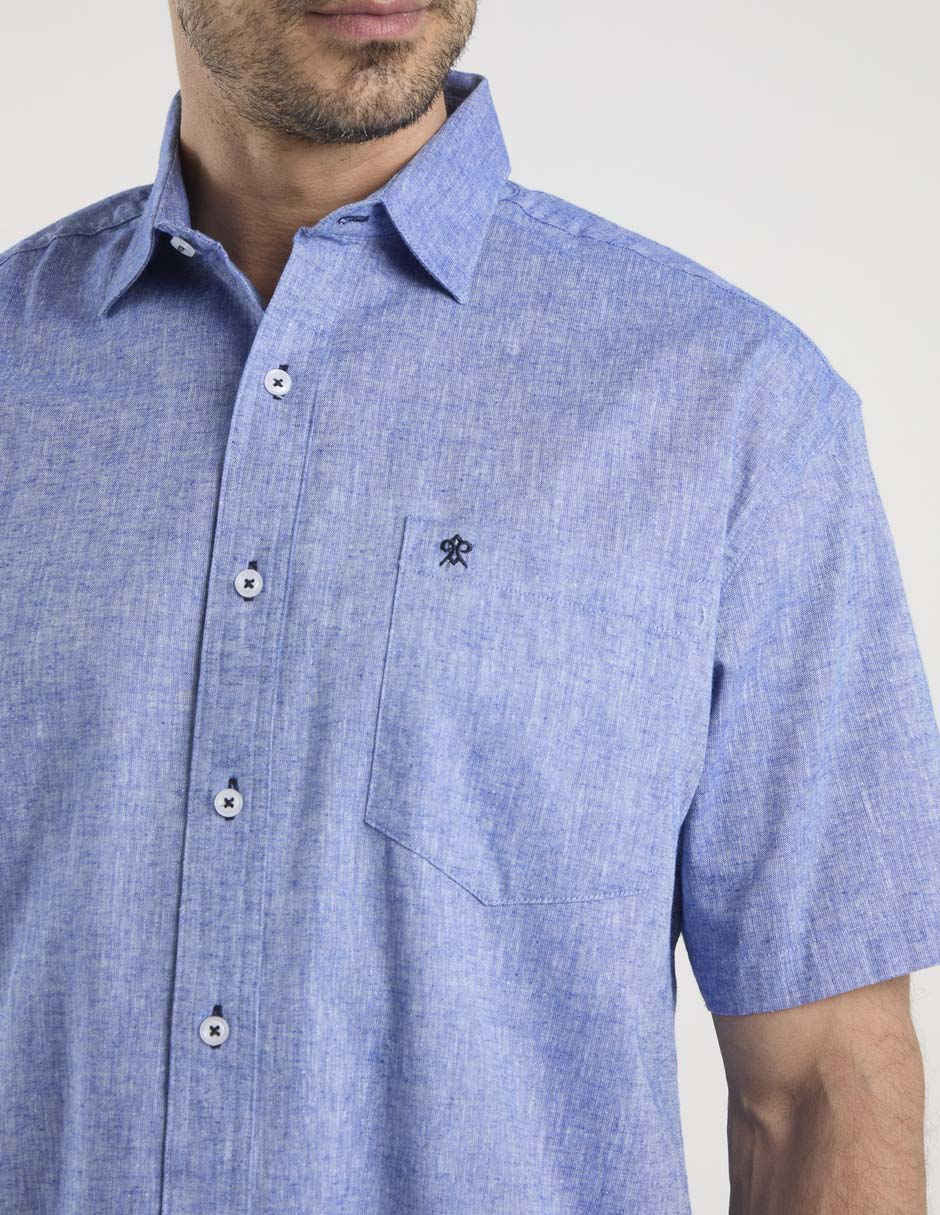 Camisa casual cavalatti manga corta para hombre