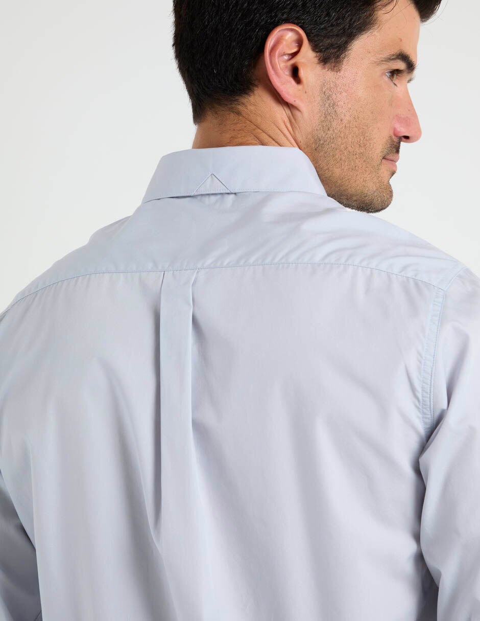 Camisa de vestir de algodón manga larga para hombre 4