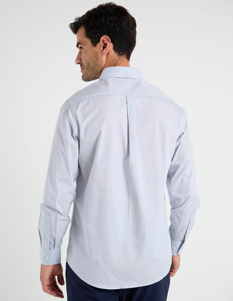 Camisa de vestir de algodón manga larga para hombre 6