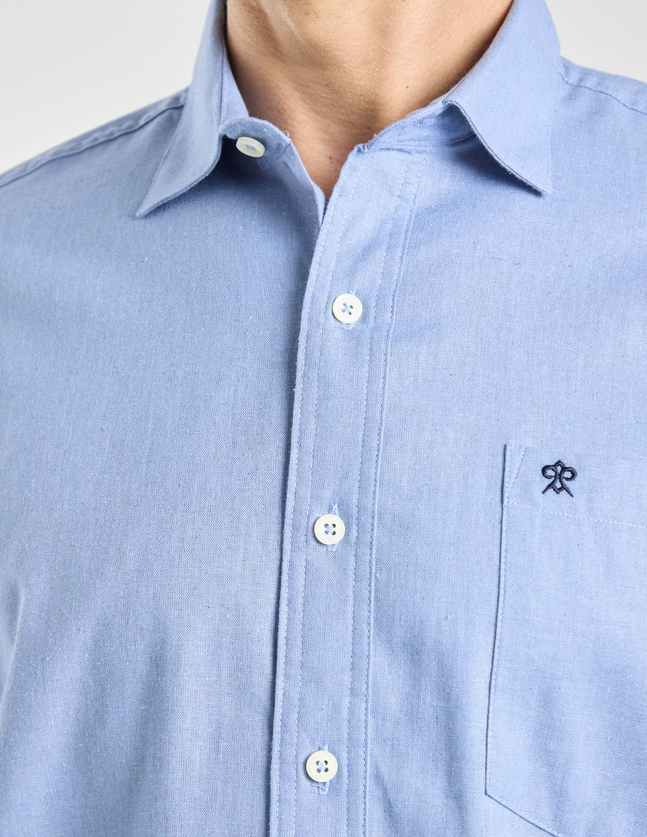 Camisa casual cavalatti manga corta para hombre