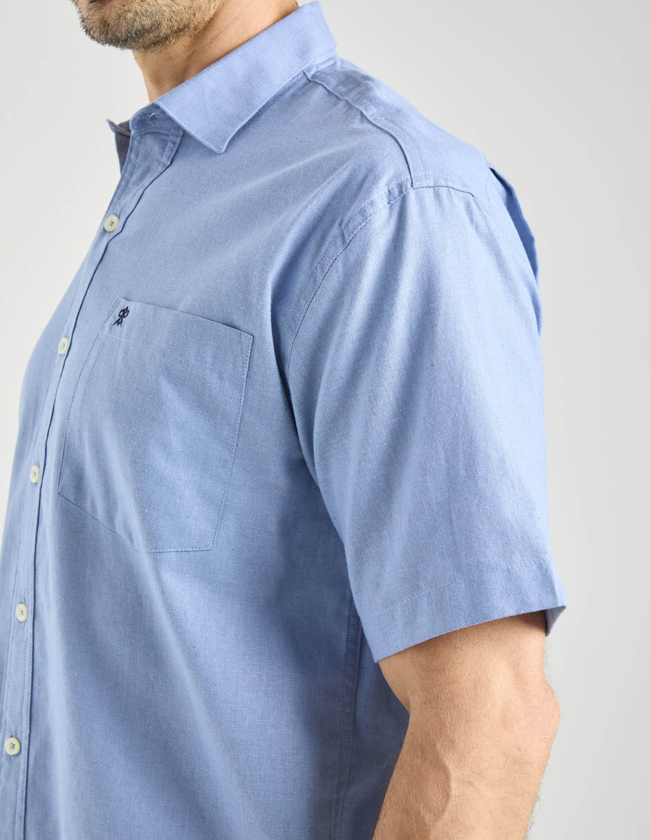 Camisa casual cavalatti manga corta para hombre