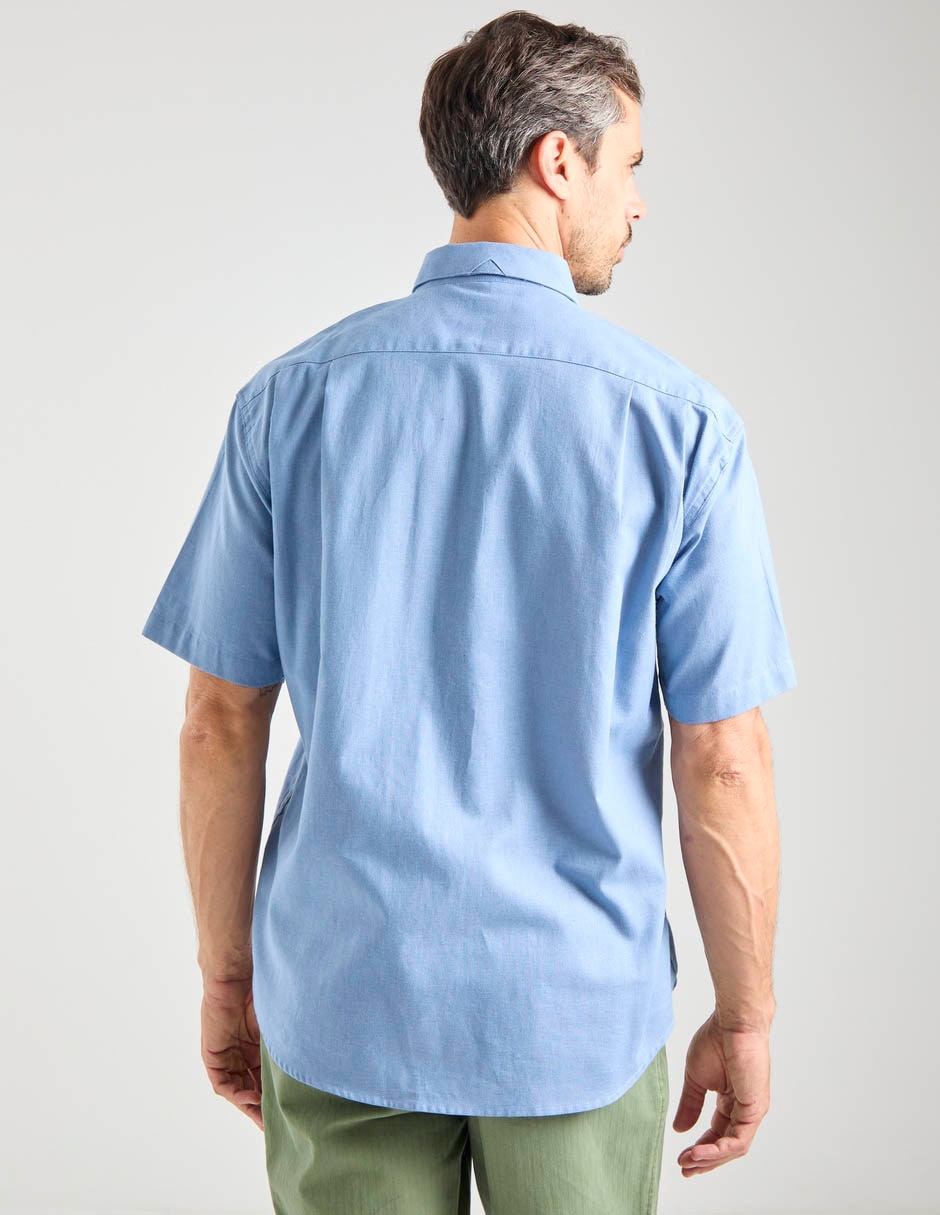 Camisa casual cavalatti manga corta para hombre