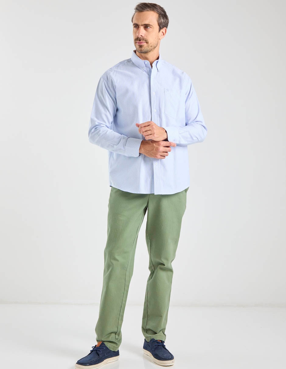Camisa casual manga larga para hombre 3