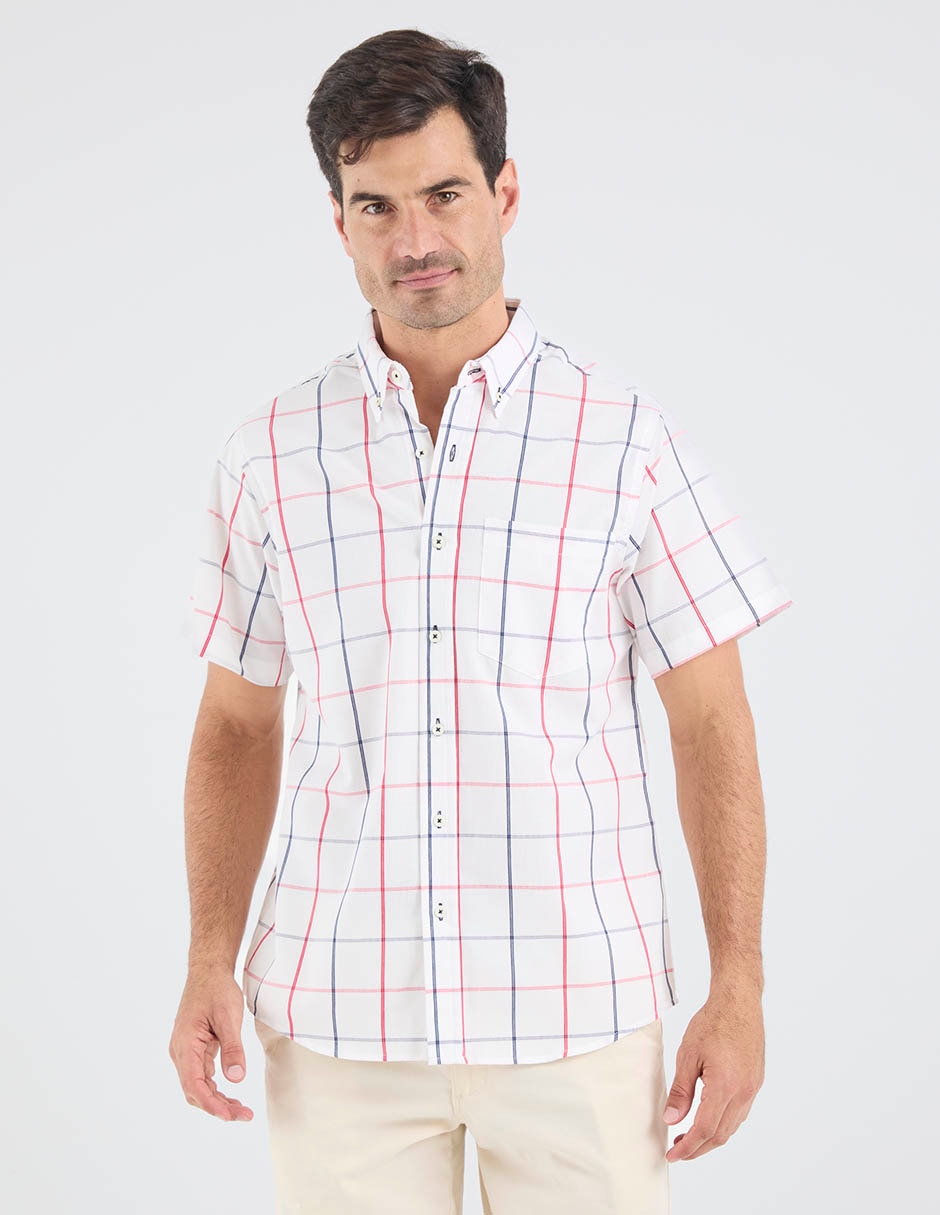 Camisa casual manga corta para hombre