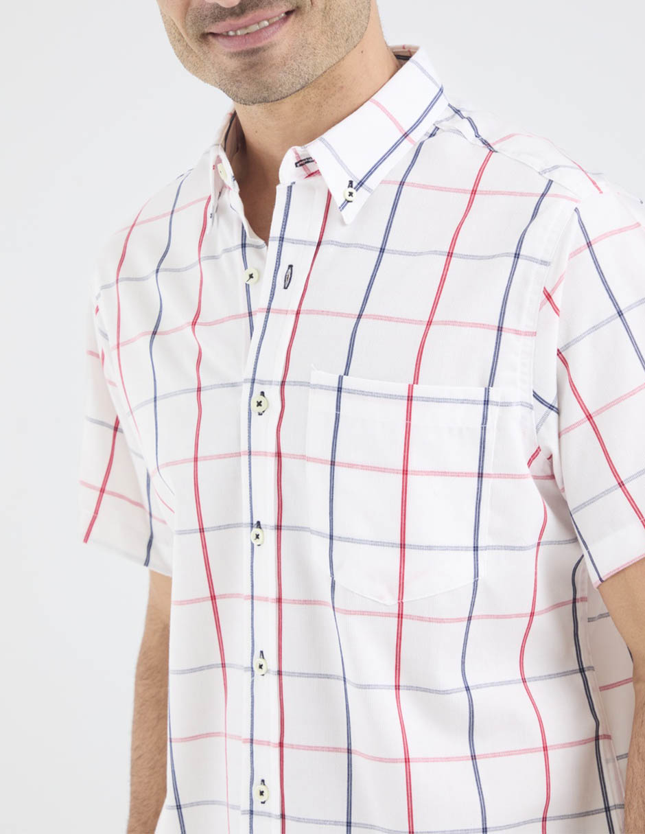 Camisa casual manga corta para hombre