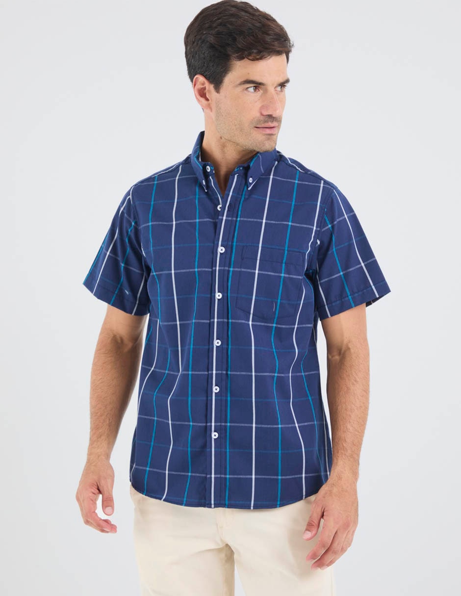 Camisa casual manga corta para hombre 5
