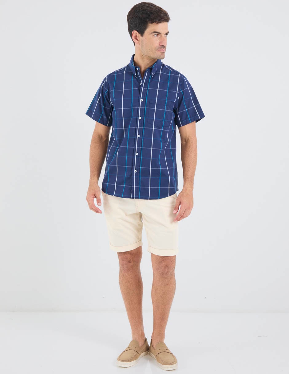 Camisa casual manga corta para hombre 4