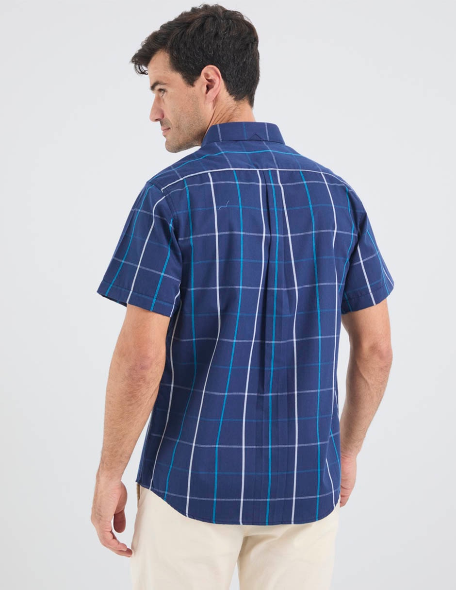 Camisa casual manga corta para hombre 6