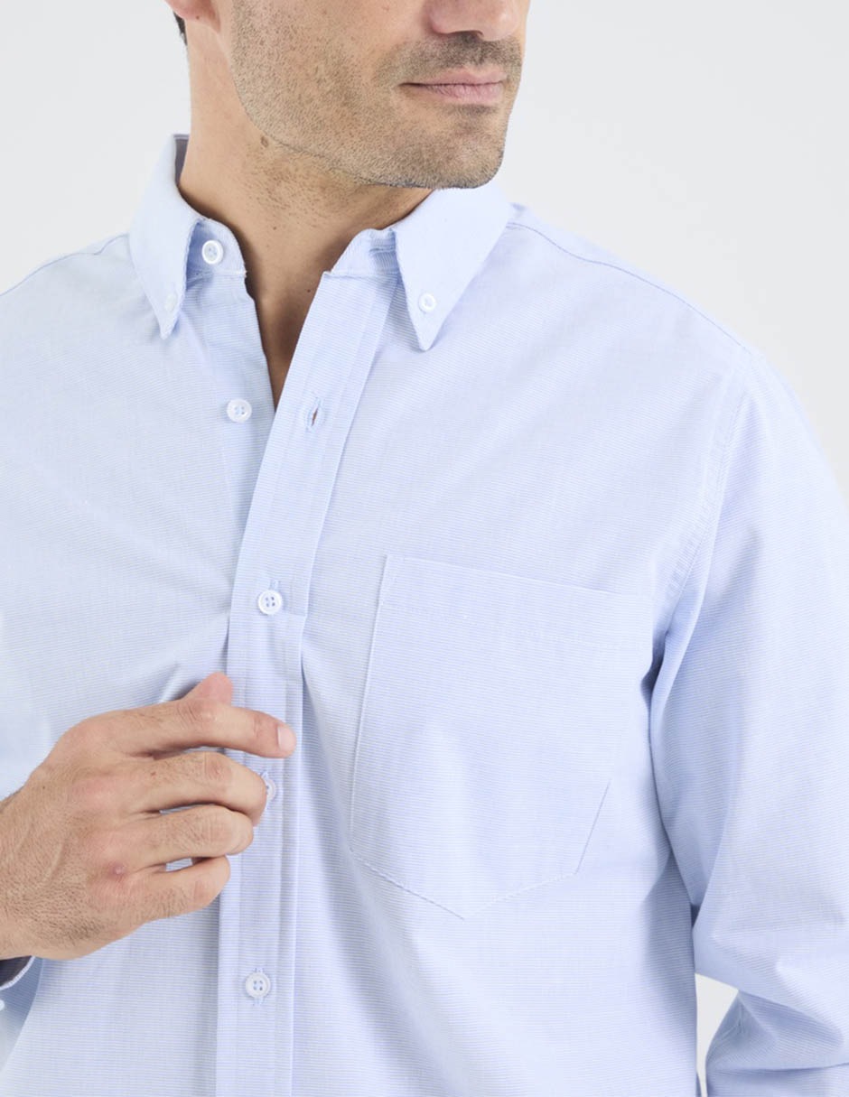 Camisa casual manga larga para hombre 3
