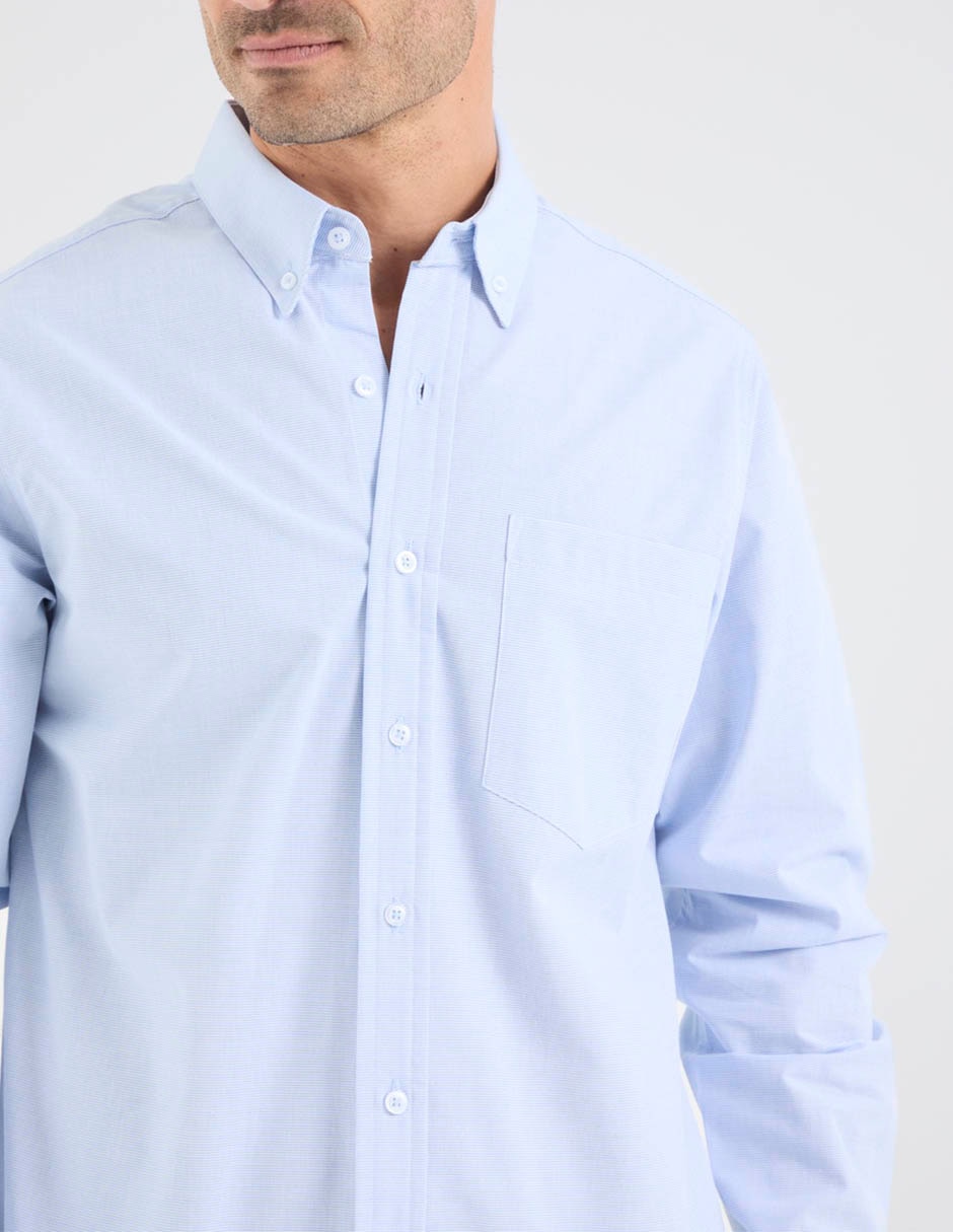 Camisa casual manga larga para hombre 2