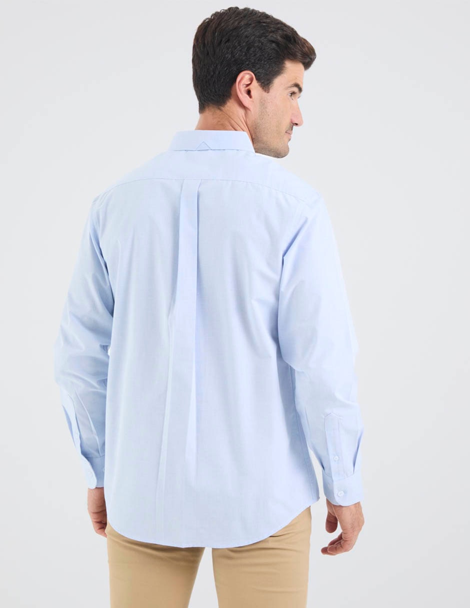 Camisa casual manga larga para hombre 6