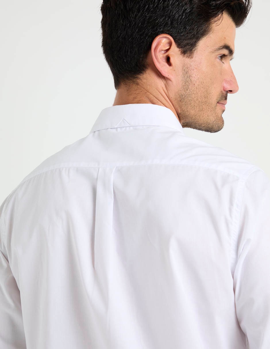 Camisa business casual de algodón manga larga para hombre 2
