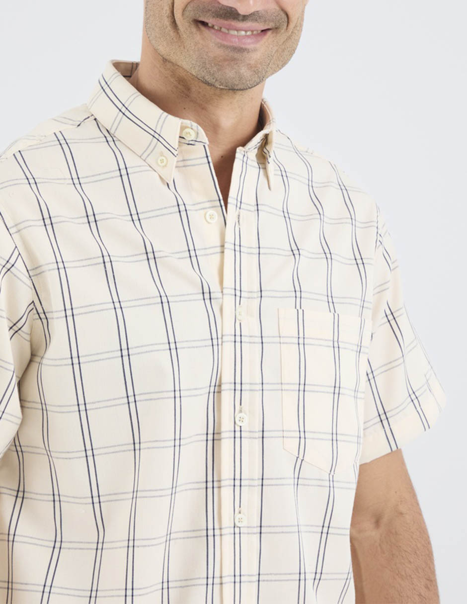 Camisa casual manga corta para hombre 6
