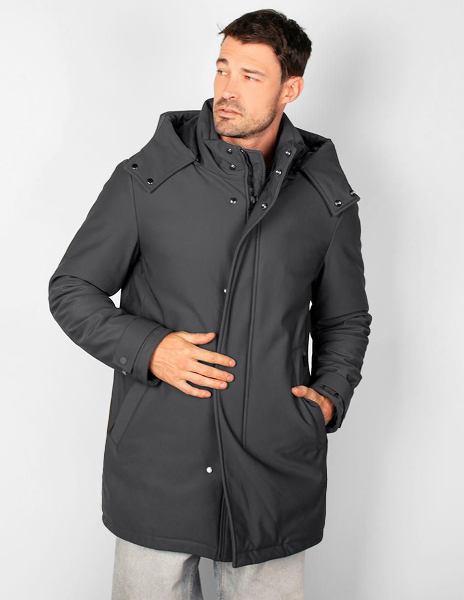 Chamarra parka capitonada para hombre