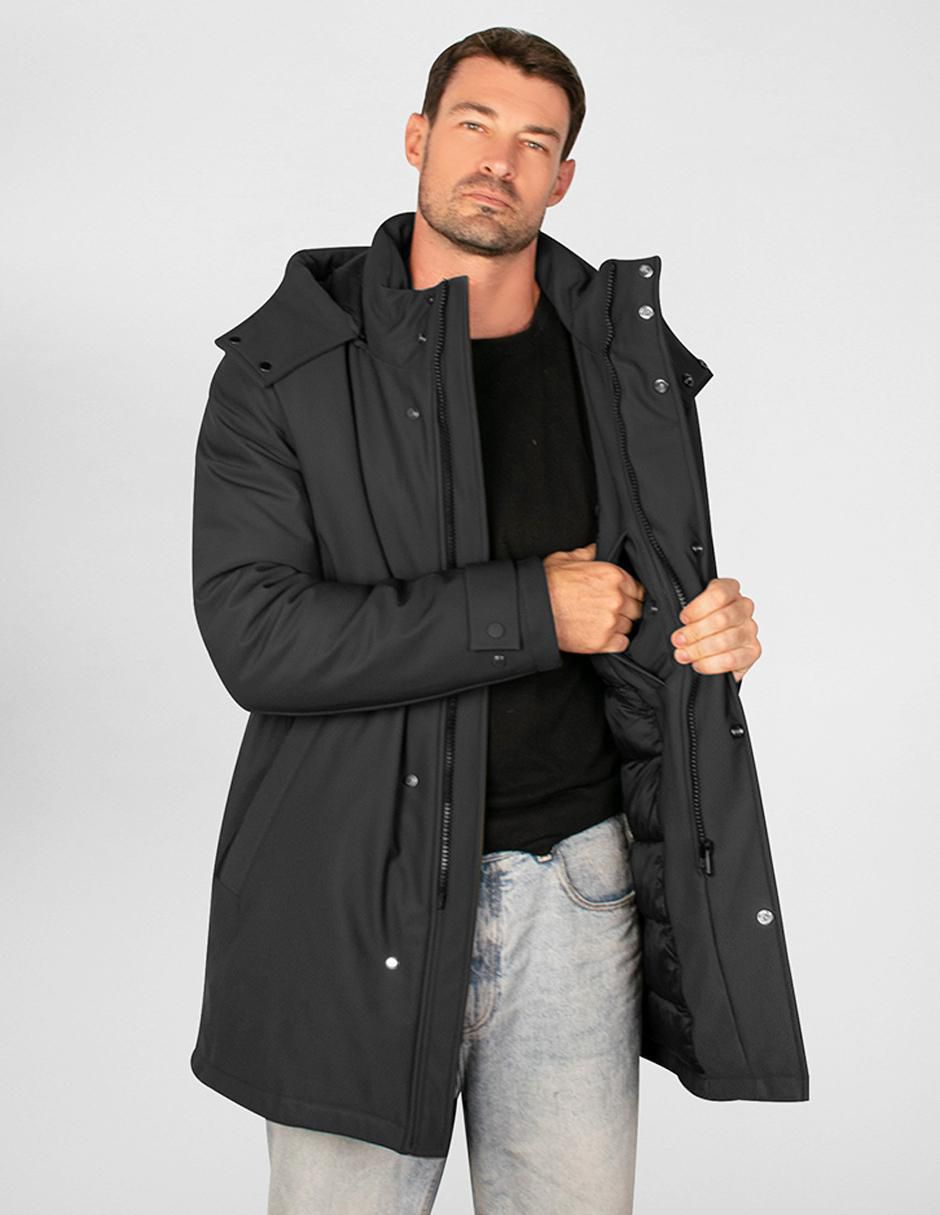 Chamarra parka capitonada para hombre 5