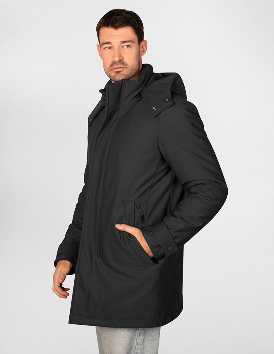 Chamarra parka capitonada para hombre 4